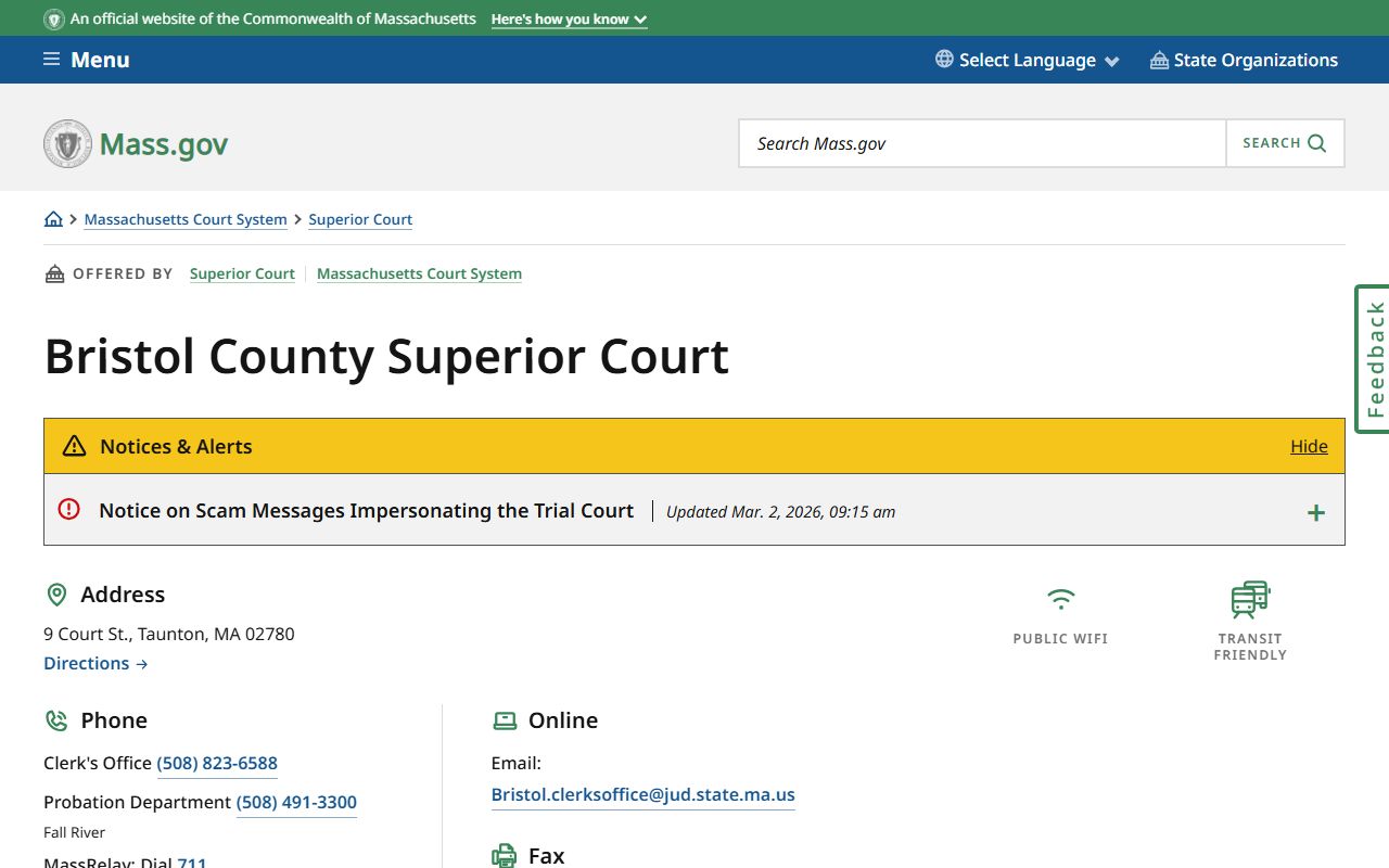 Bristol County Superior Court criminal records Massachusetts